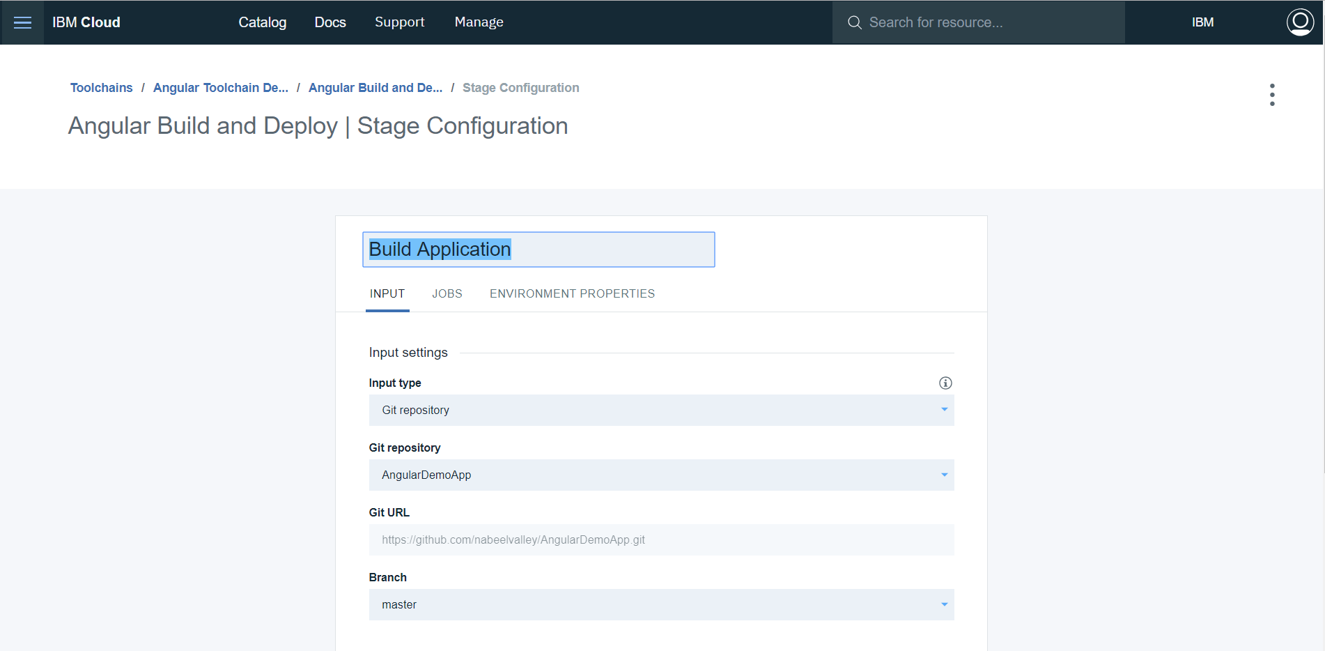 Configure Build Stage